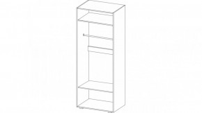 Шкаф 2-х створчатый НЕНСИ (Крафт золотой/Белый глянец) в Ревде - revda.mebel24.online | фото 2