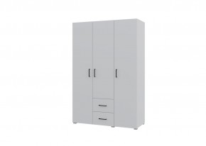 Шкаф 3-х створчатый с ящиками VICTOR (Белый) в Ревде - revda.mebel24.online | фото
