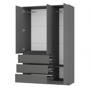 Шкаф 3-х створчатый Симпл ШК-08 (графит) в Ревде - revda.mebel24.online | фото 2
