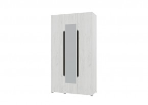 Шкаф 3х створчатый с зеркалом Вега (Крафт белый - Венге) в Ревде - revda.mebel24.online | фото
