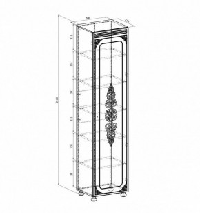 Шкаф для белья Ассоль плюс АС-531К в Ревде - revda.mebel24.online | фото 2