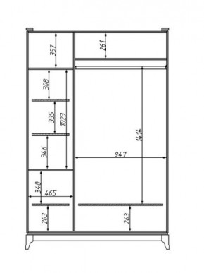Шкаф для одежды Сабрина (ММ-302-01/03Б) в Ревде - revda.mebel24.online | фото