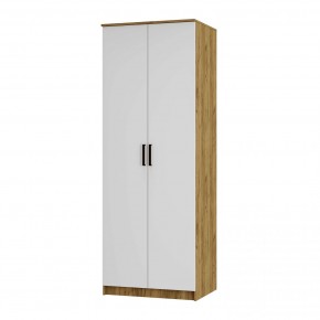 Шкаф двухстворчатый Евро ШК-01 (крафт/белый) в Ревде - revda.mebel24.online | фото