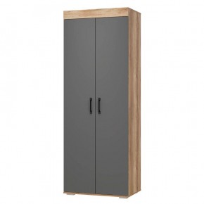 Шкаф двухстворчатый Прима ШК-03 (Графит/Дуб каньон) в Ревде - revda.mebel24.online | фото