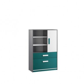 Шкаф книжный Кэнди КШ-2 Океан в Ревде - revda.mebel24.online | фото