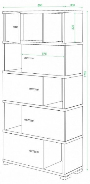 Шкаф комбинированный Домино СБ-30/5 в Ревде - revda.mebel24.online | фото 3