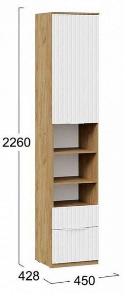 Шкаф комбинированный Хилтон Исп. 2 в Ревде - revda.mebel24.online | фото 8