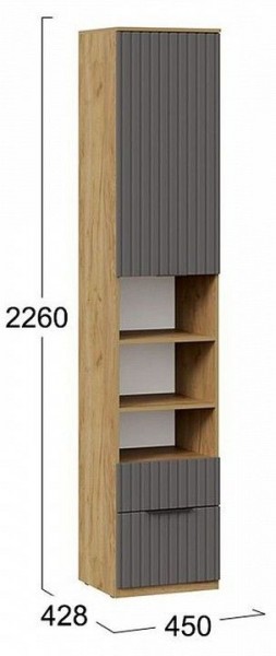 Шкаф комбинированный Хилтон Исп. 2 в Ревде - revda.mebel24.online | фото 8