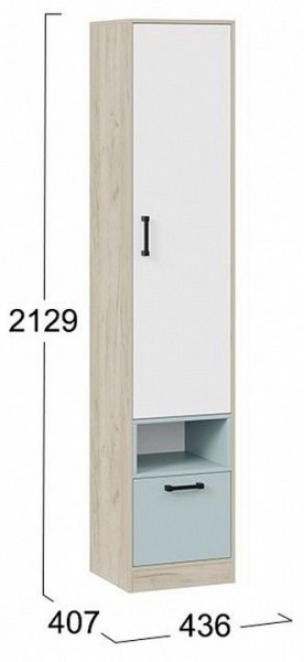 Шкаф комбинированный Оливер 401.002.000 в Ревде - revda.mebel24.online | фото 3