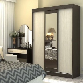 Шкаф-купе Басса ШКК 551 венге-дуб шимо светлый/темный в Ревде - revda.mebel24.online | фото 1