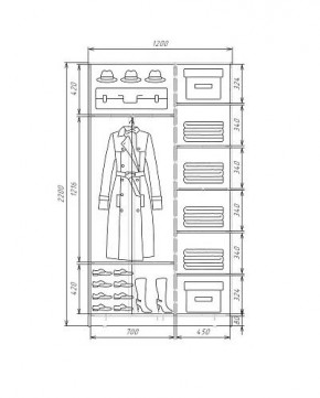 Шкаф-купе ХИТ 22-4-12-66 (420) в Ревде - revda.mebel24.online | фото 5