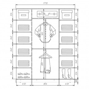 Шкаф-купе ХИТ 22-4-20/2-555 (420) в Ревде - revda.mebel24.online | фото 2