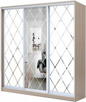 Шкаф-купе ХИТ 24-20-666 РОМБ БОЛЬШОЙ МАТОВЫЙ в Ревде - revda.mebel24.online | фото