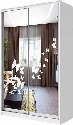 Шкаф-купе ХИТ 24-4-15-66 БАБОЧКИ в Ревде - revda.mebel24.online | фото