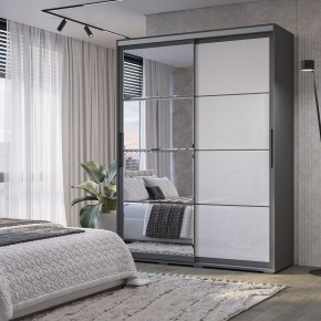 Шкаф-купе Крафт-6 1.6 м ШКК-06 (графит) в Ревде - revda.mebel24.online | фото