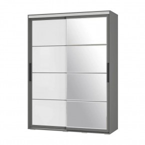 Шкаф-купе Крафт-6 1.6 м ШКК-06 (графит) в Ревде - revda.mebel24.online | фото 3