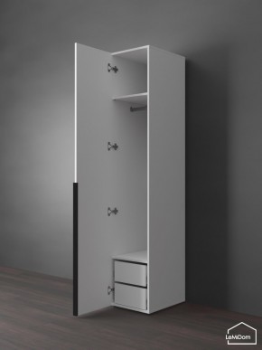 Шкаф Linnea MHR-1-3 2050х400х510 (Белый-М 11.1.1) в Ревде - revda.mebel24.online | фото 5
