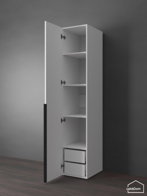 Шкаф Linnea MHR-1-3 2050х400х510 (Белый-М 11.1.2) в Ревде - revda.mebel24.online | фото 5