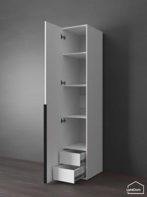 Шкаф Linnea MHR-1-3 2050х400х510 (Белый-М 11.1.2) в Ревде - revda.mebel24.online | фото 6