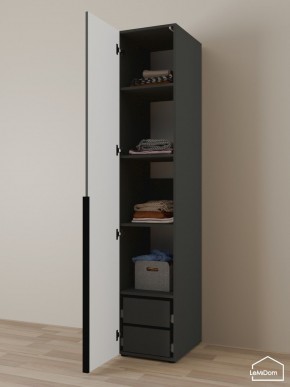 Шкаф Linnea MHR-1-4 2050х400х510 (Графит-М 11.1.25) в Ревде - revda.mebel24.online | фото 5