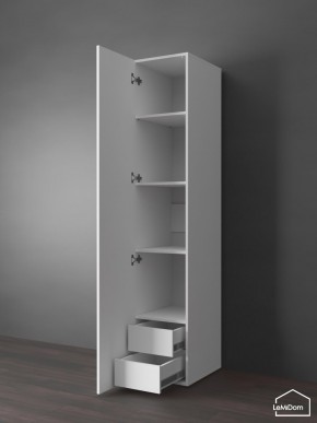 Шкаф Linnea MHR-1PO-4 2050х400х510 (Белый-М 11.1.2) в Ревде - revda.mebel24.online | фото 4