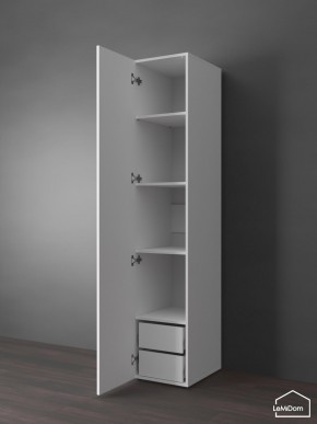 Шкаф Linnea MHR-1PO-4 2050х400х510 (Белый-М 11.1.2) в Ревде - revda.mebel24.online | фото 5