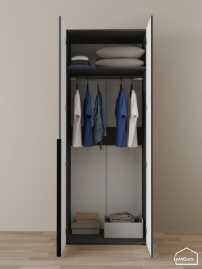 Шкаф Linnea MHR-2 2050х800х510 (Графит-М 11.1.25) в Ревде - revda.mebel24.online | фото 4