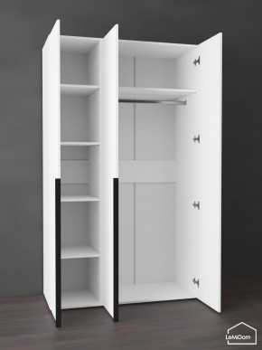 Шкаф Linnea MHR-3-1 2050х1200х510 (Белый-М 11.1.2) в Ревде - revda.mebel24.online | фото 4