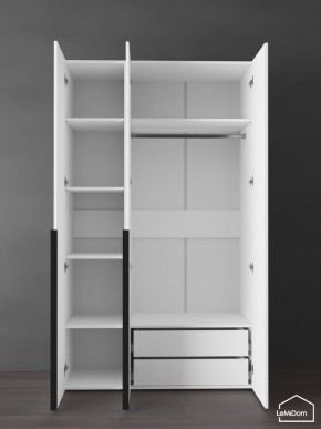 Шкаф Linnea MHR-3-2 2050х1200х510 (Белый-М 11.1.1) в Ревде - revda.mebel24.online | фото 5