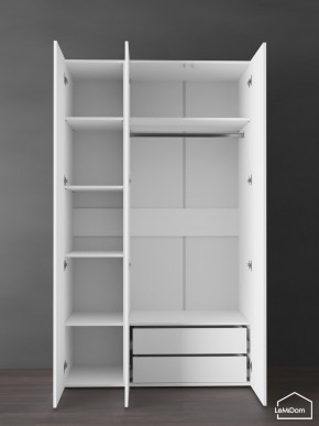 Шкаф Linnea MHR-3PO-2 2050х1200х510 (Белый-М 11.1.2) в Ревде - revda.mebel24.online | фото 6