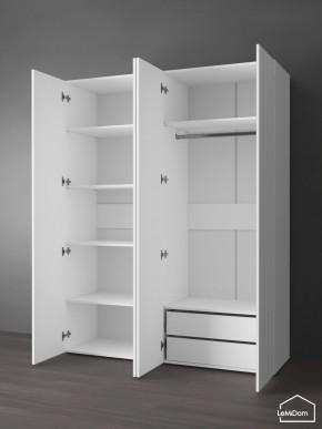 Шкаф Linnea MHR-4PO-2 2050х1600х510 (Белый-М 11.1.2) в Ревде - revda.mebel24.online | фото 5