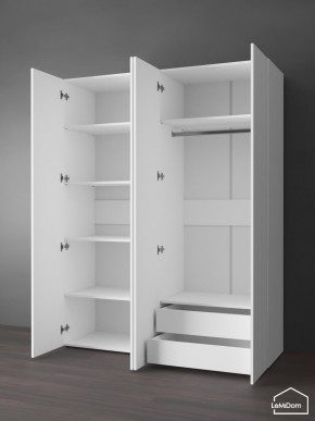 Шкаф Linnea MHR-4PO-2 2050х1600х510 (Белый-М 11.1.2) в Ревде - revda.mebel24.online | фото 6
