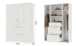 Шкаф Нельсон ШК03 Дуб крафт белый в Ревде - revda.mebel24.online | фото 2