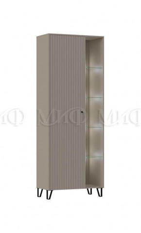 ОЛИВИЯ Шкаф (Глиняный серый/Шарли Мокко) в Ревде - revda.mebel24.online | фото