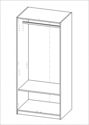 Шкаф ОРИОН двухдверный, цвет белый в Ревде - revda.mebel24.online | фото 2