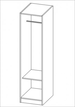 Шкаф ОРИОН однодверный, цвет белый в Ревде - revda.mebel24.online | фото 2