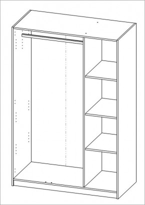 Шкаф ОРИОН трехдверный, цвет Дуб Венге в Ревде - revda.mebel24.online | фото 3