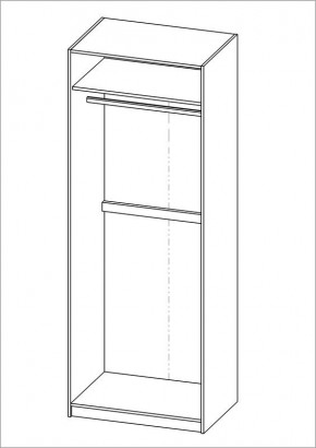 Шкаф ПЕГАС двухдверный, цвет белый в Ревде - revda.mebel24.online | фото 3