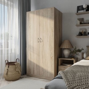 Шкаф ПЕГАС двухдверный, цвет Дуб Сонома в Ревде - revda.mebel24.online | фото 4