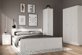 Шкаф ПЕГАС однодверный с рамочным фасадом, цвет белый в Ревде - revda.mebel24.online | фото 4