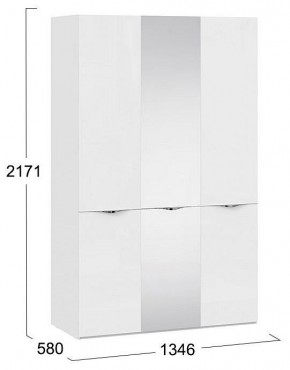 Шкаф платяной Глосс СМ-319.07.432 в Ревде - revda.mebel24.online | фото 4