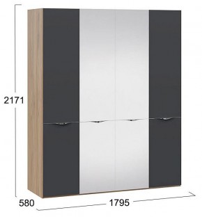 Шкаф платяной Глосс СМ-319.07.442 в Ревде - revda.mebel24.online | фото 3