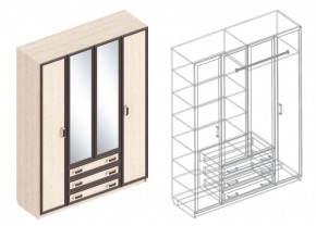 НАОМИ Шкаф 4-х створчатый в Ревде - revda.mebel24.online | фото 3