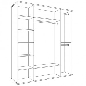 Шкаф распашной четырехдверный с зеркалами Парма Нео в Ревде - revda.mebel24.online | фото 10