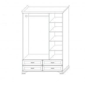 Шкаф распашной трехдверный с зеркалом Сиена в Ревде - revda.mebel24.online | фото 9