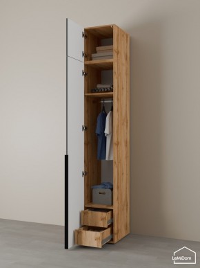 Шкаф с антресолью Linnea MHR-1A-3 2450х400х510 (ДВ-М 11.1.25) в Ревде - revda.mebel24.online | фото 5