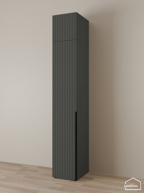 Шкаф с антресолью Linnea MHR-1A-3 2450х400х510 (Графит-М 11.1.25) в Ревде - revda.mebel24.online | фото 1