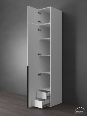 Шкаф с антресолью Linnea MHR-1A-4 2450х400х510 (Белый-М 11.1.1) в Ревде - revda.mebel24.online | фото 5