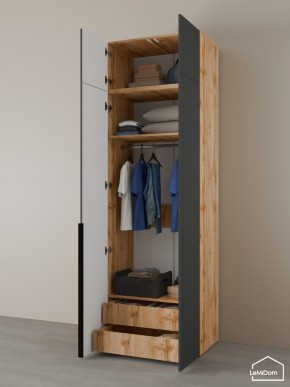 Шкаф с антресолью Linnea MHR-2A-3 2450х800х510 (ДВ-М 11.1.25) в Ревде - revda.mebel24.online | фото 5
