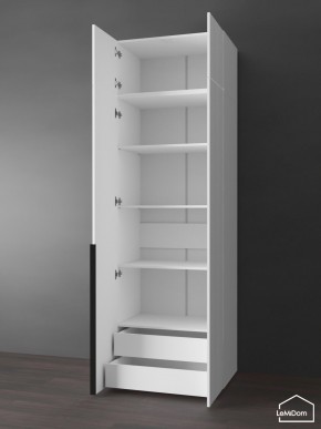 Шкаф с антресолью Linnea MHR-2A-4 2450х800х510 (Белый-М 11.1.1) в Ревде - revda.mebel24.online | фото 5